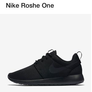 Nike black roshe shoes